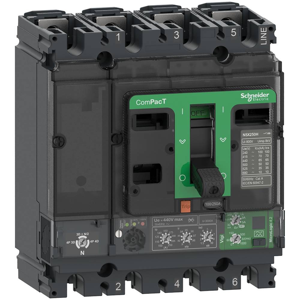 Image of Schneider Electric C25F44V160 Circuit breaker 1 pc(s)