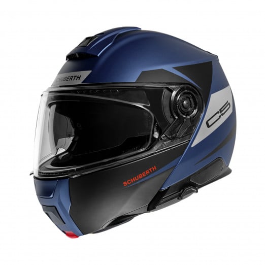 Image of Schuberth C5 Eclipse Blue Black Modular Helmet Size XS ID 4017765144944