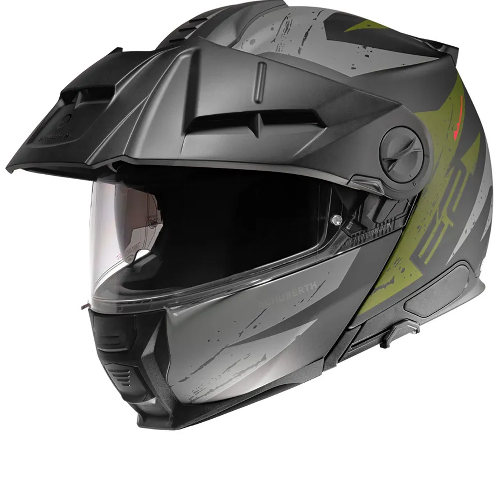 Image of Schuberth E2 Explorer Dark Grün Klapphelm Größe S