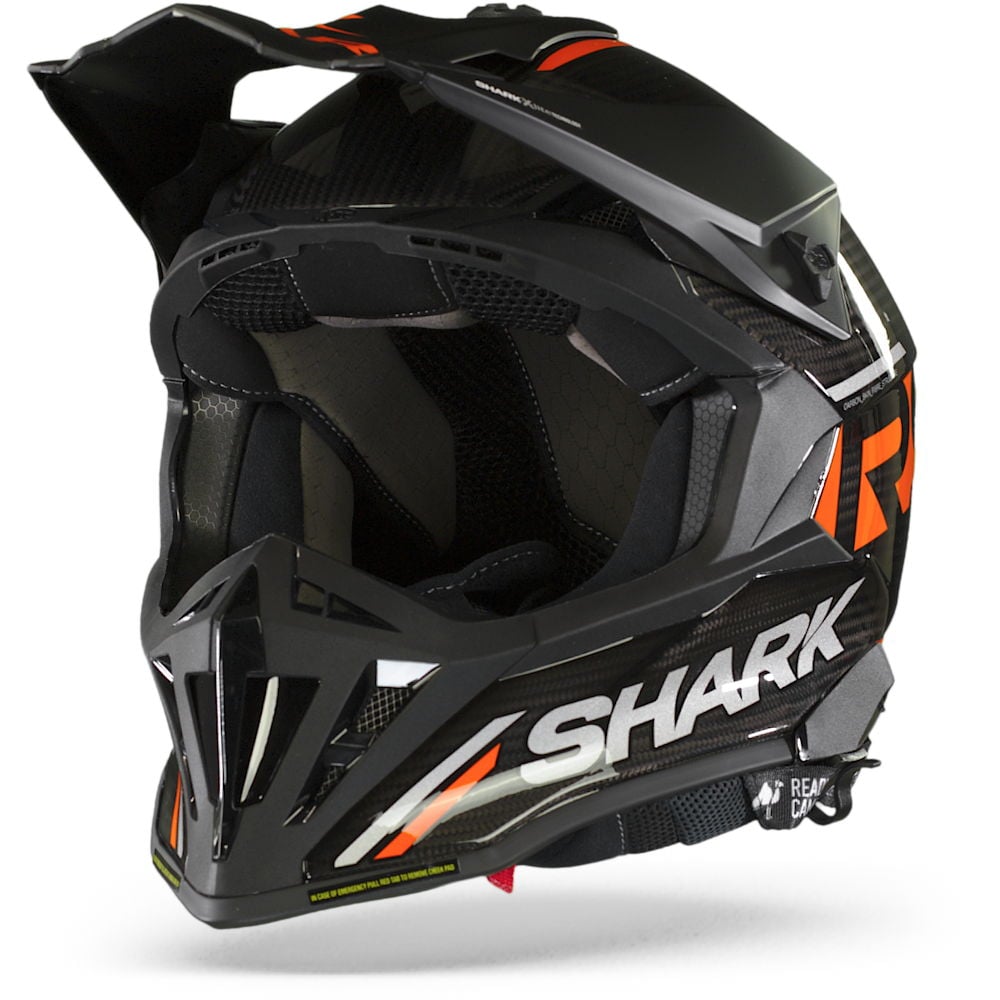 Image of Shark Varial RS Carbon Flair Carbon Orange Carbon DOD Offroad Helmet Talla S