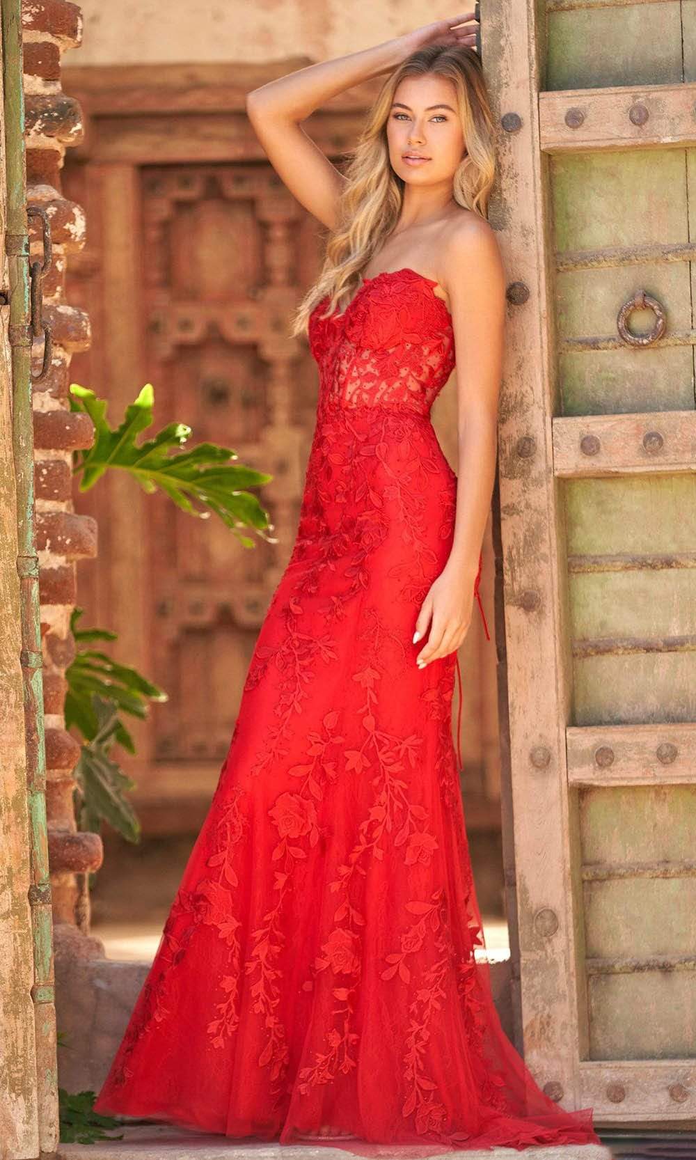 Image of Sherri Hill - 54227 Sweetheart Embroidered Gown