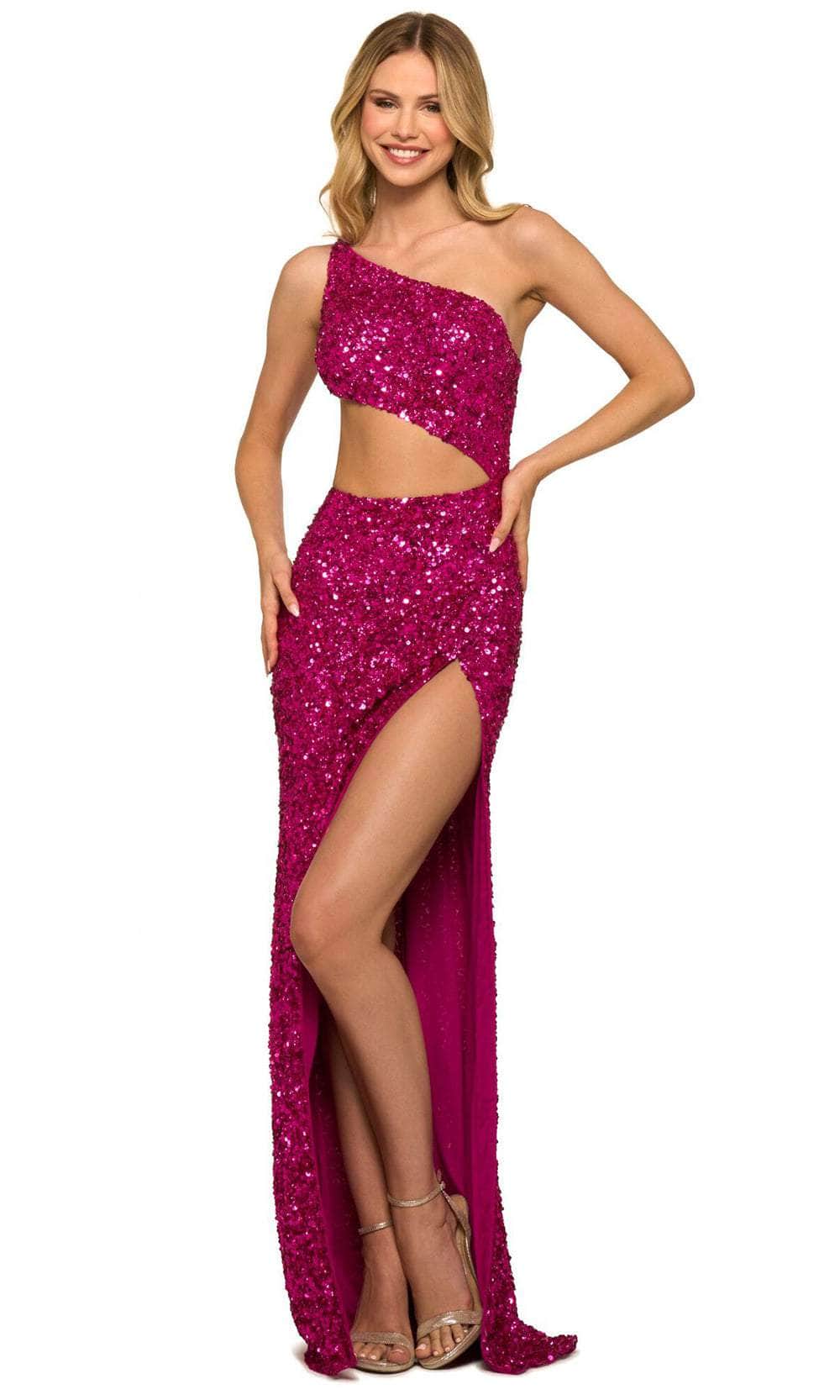 Image of Sherri Hill 55456 - Cutout Sequin Prom Dress