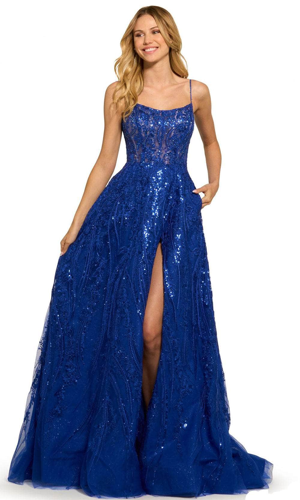 Image of Sherri Hill 55521 - Sequined A-Line Prom Dress