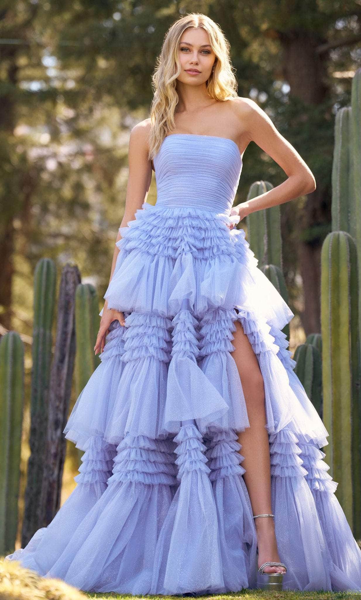 Image of Sherri Hill 55677 - Ruched Prom Dress with Slit