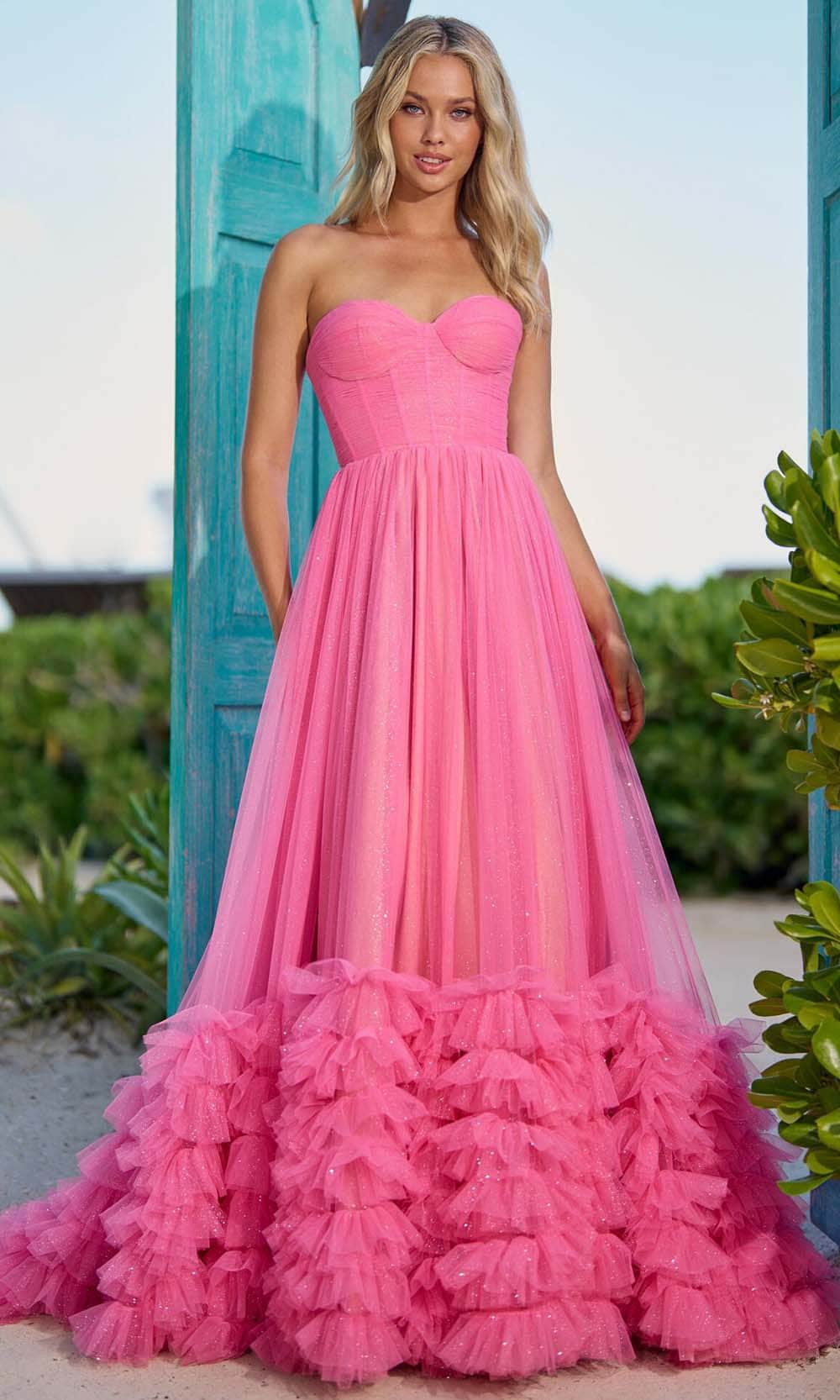 Image of Sherri Hill 56040 - Ruched Bustier Gown