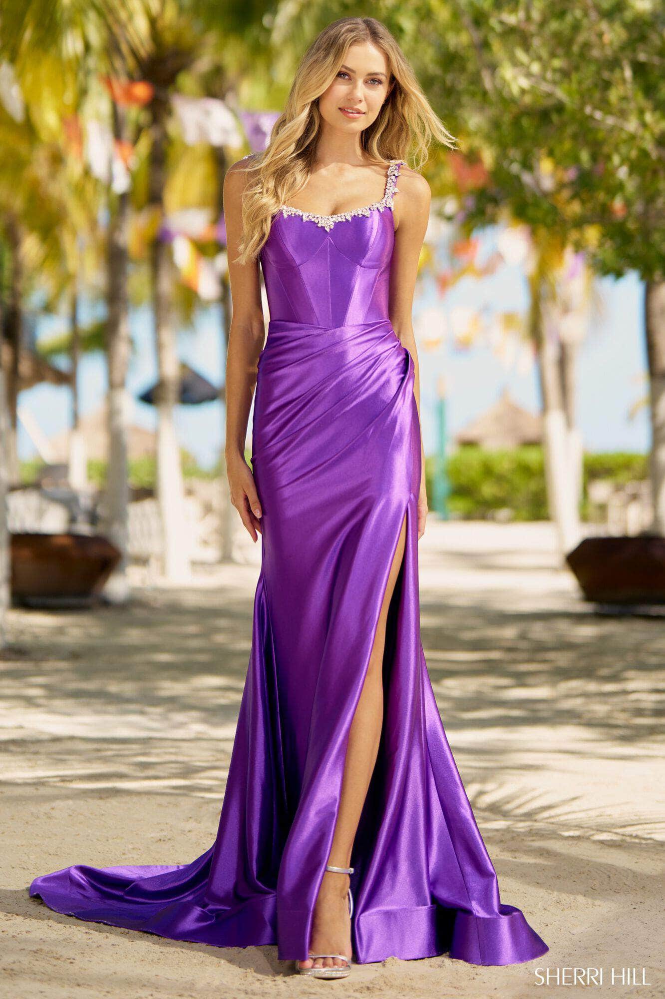 Image of Sherri Hill 56059 - Beaded Bustier Mermaid Gown