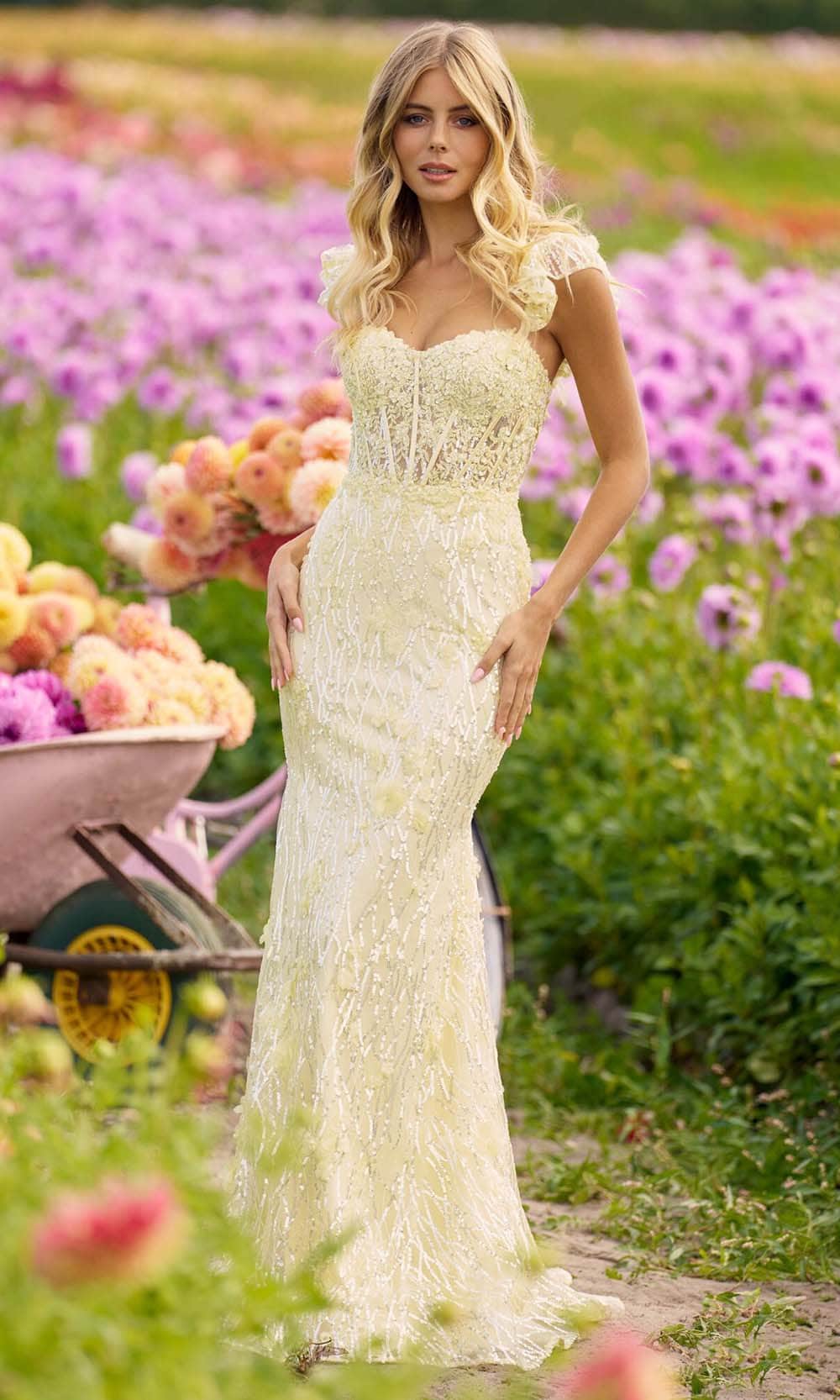 Image of Sherri Hill 56209 - Sequin Lace Bodice Gown