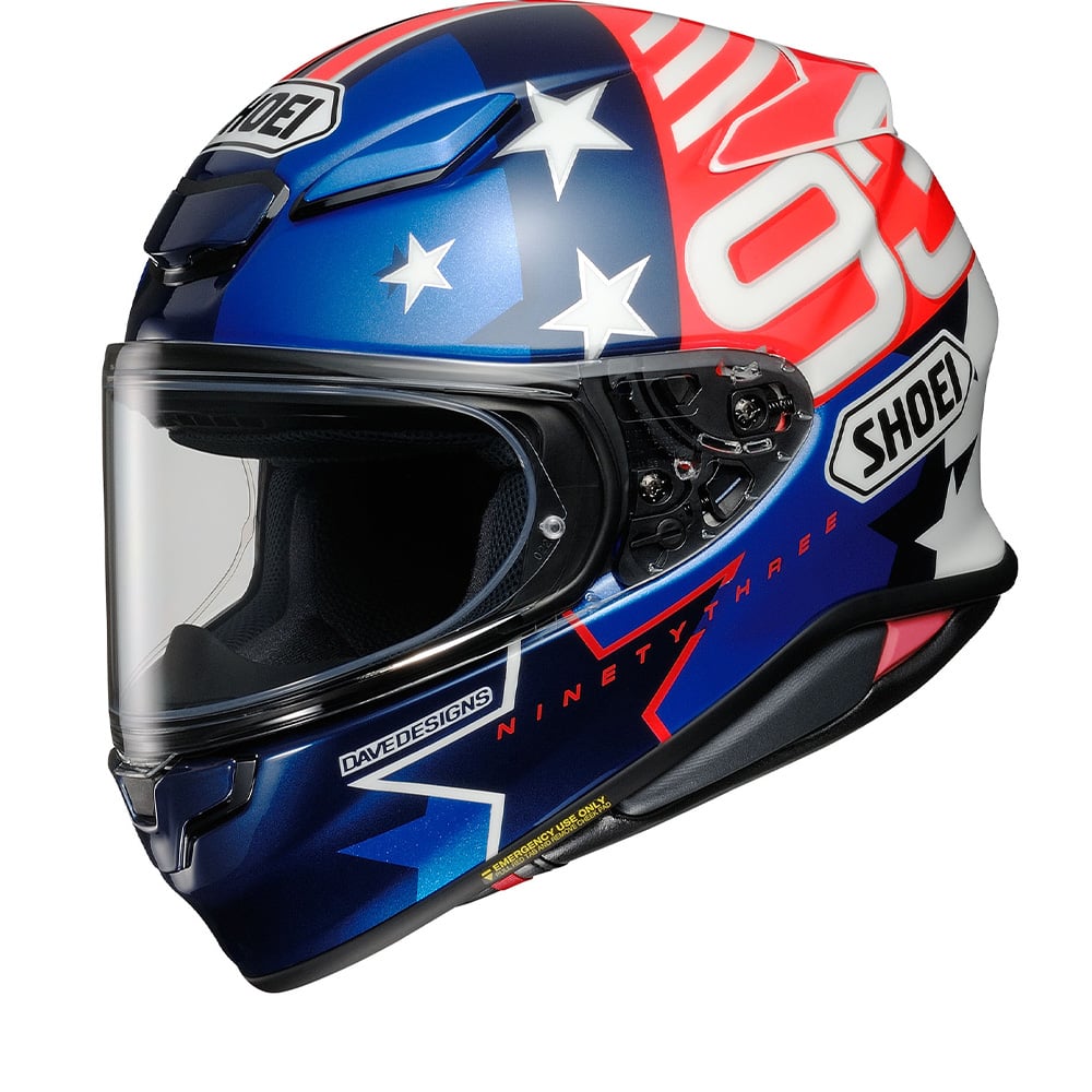 Image of Shoei NXR2 Marquez American Spirit TC-10 Full Face Helmet Size S EN