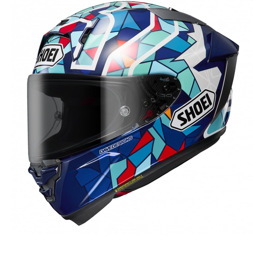Image of Shoei X-SPR Pro Marquez Barcelona TC-10 Full Face Helmet Talla 2XL
