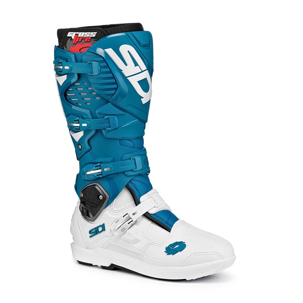 Image of Sidi Crossfire 3 SRS MX Boots White Petrol Größe 41