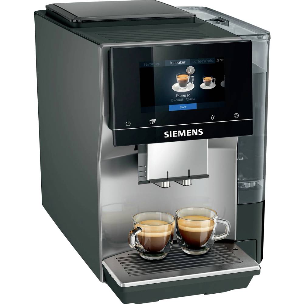 Image of Siemens HausgerÃ¤te EQ700 classic TP715D01 Fully automated coffee machine Black Silver