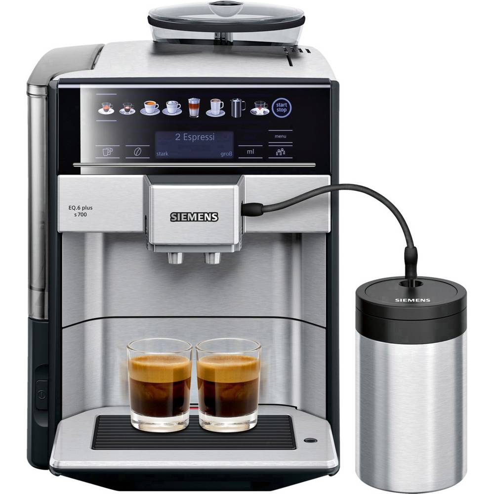 Image of Siemens HausgerÃ¤te EQ 6 plus S700 TE657M03DE Fully automated coffee machine Stainless steel