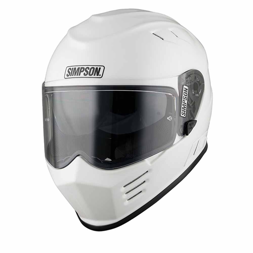 Image of Simpson Venom White ECE2206 Full Face Helmet Größe S