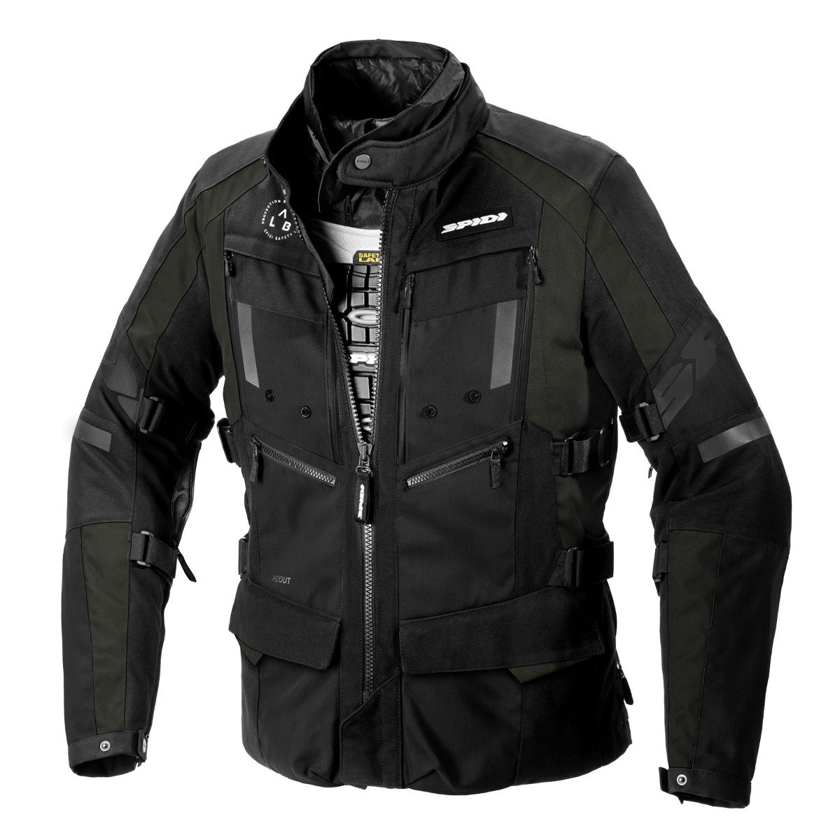 Image of Spidi 4Season Evo Dark Grün Schwarz Jacke Größe 3XL