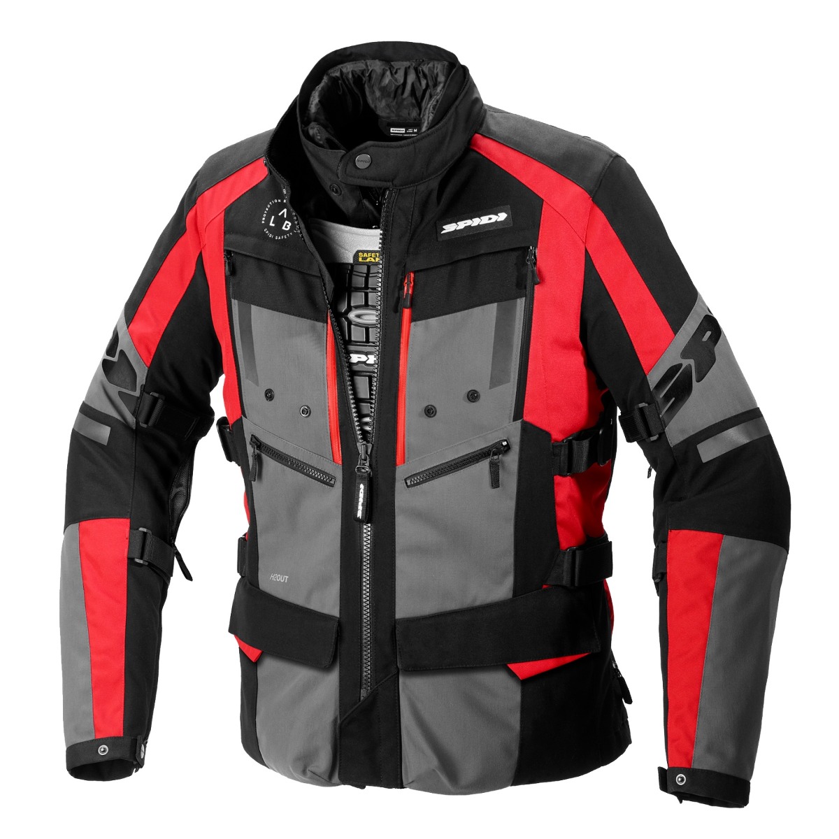 Image of Spidi 4Season Evo Jacket Gray Red Talla 2XL