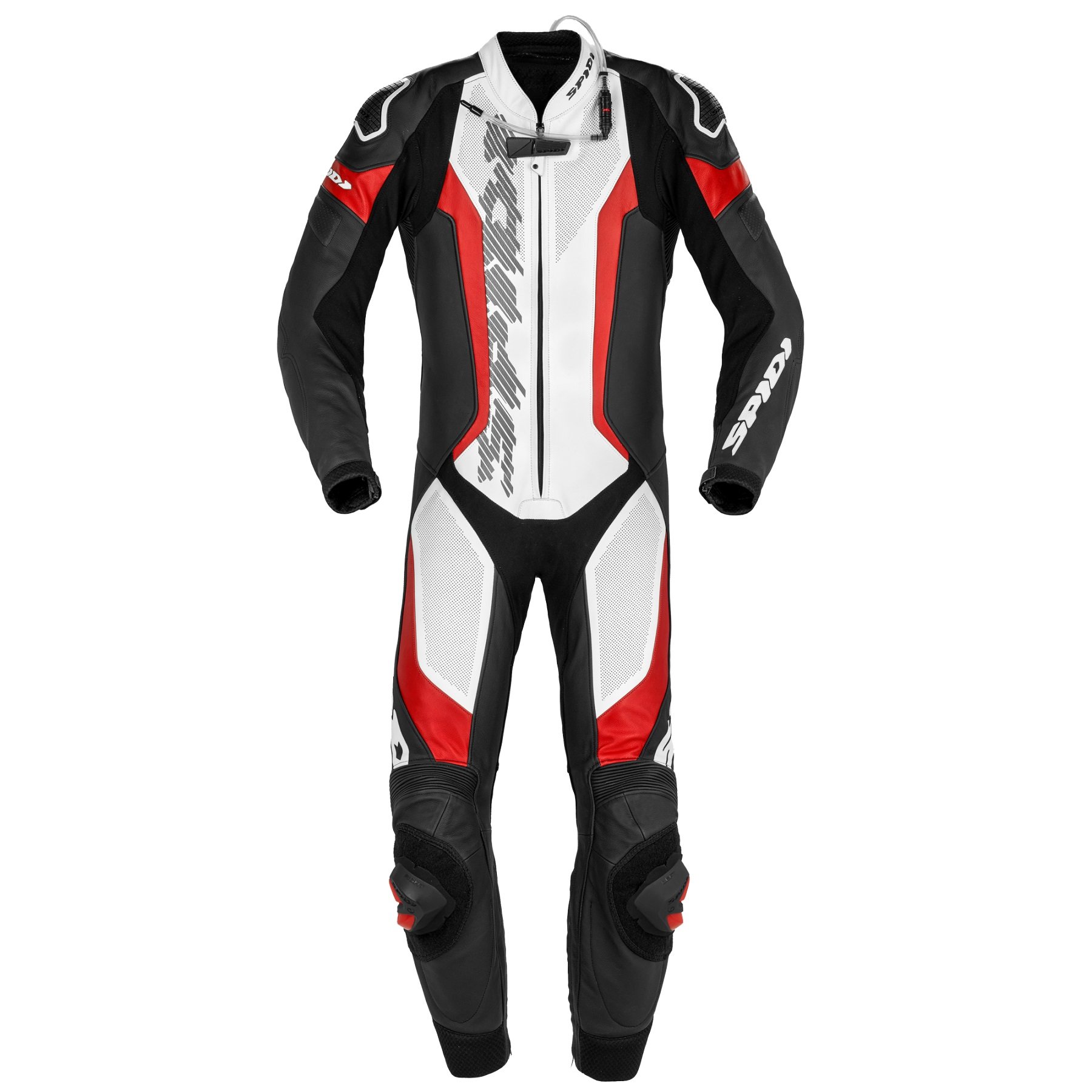 Image of Spidi Laser Pro Perforated Red 1 Piece Motorcycle Racing Suit Talla 48