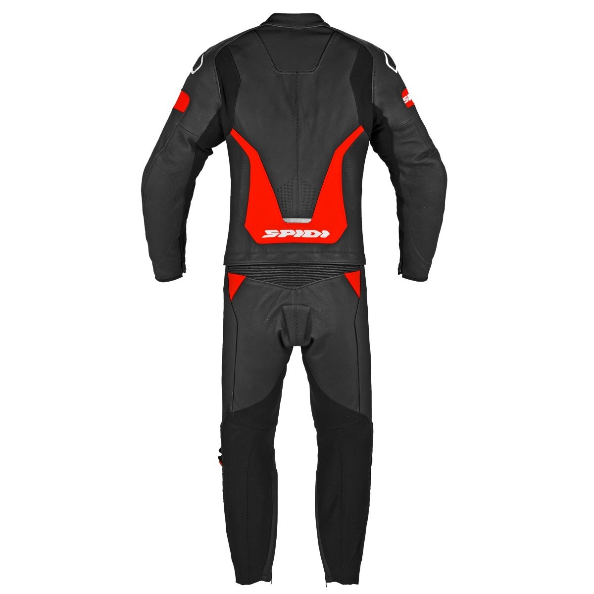 Image of Spidi Laser Touring Black Fluo Red 2 Piece Talla 54