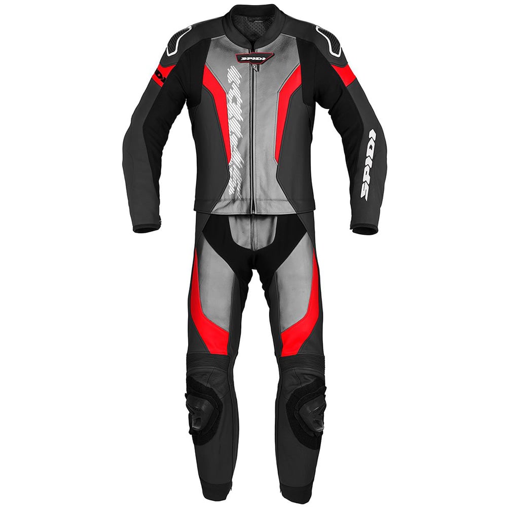 Image of Spidi Laser Touring Two Piece Racing Suit Red Black Size 46 EN