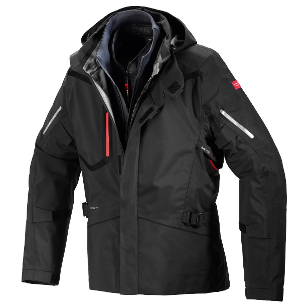 Image of Spidi Mission-T Jacket Black Talla S