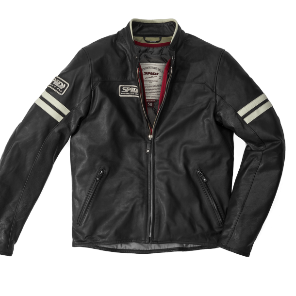 Image of Spidi Vintage Jacket Ice Black Size 48 ID 8030161344721