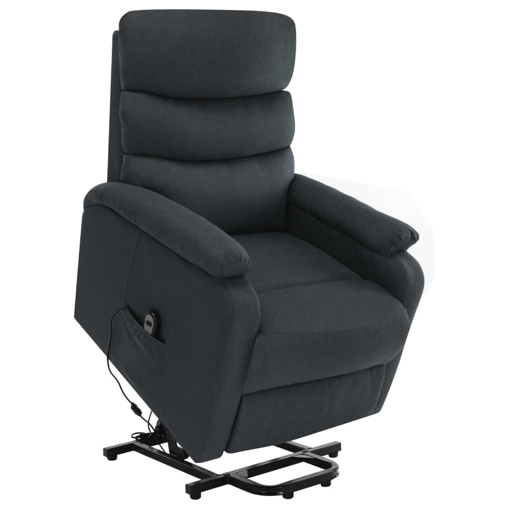 Image of Stand-up Massage Recliner Dark Gray Fabric