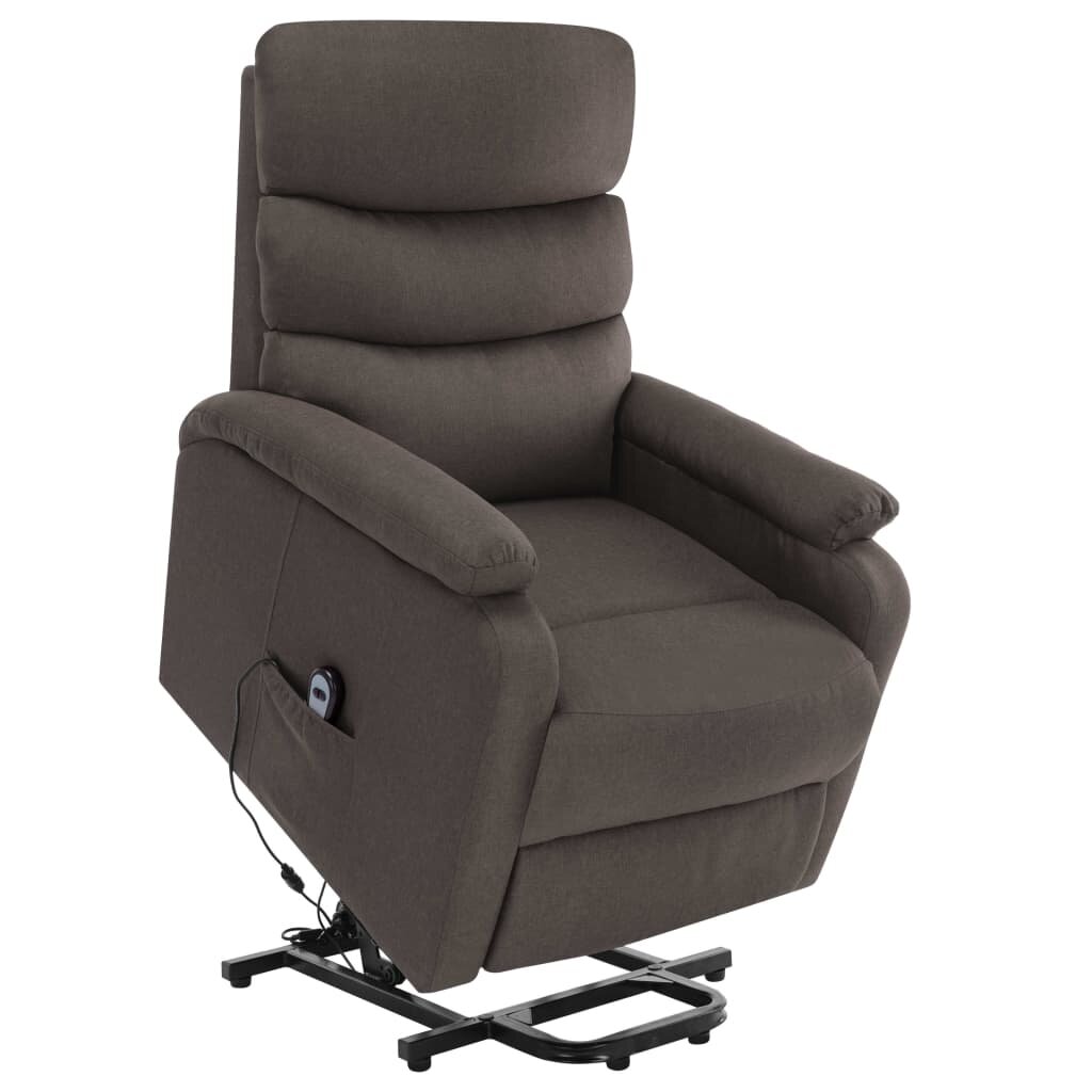 Image of Stand-up Massage Recliner Taupe Fabric