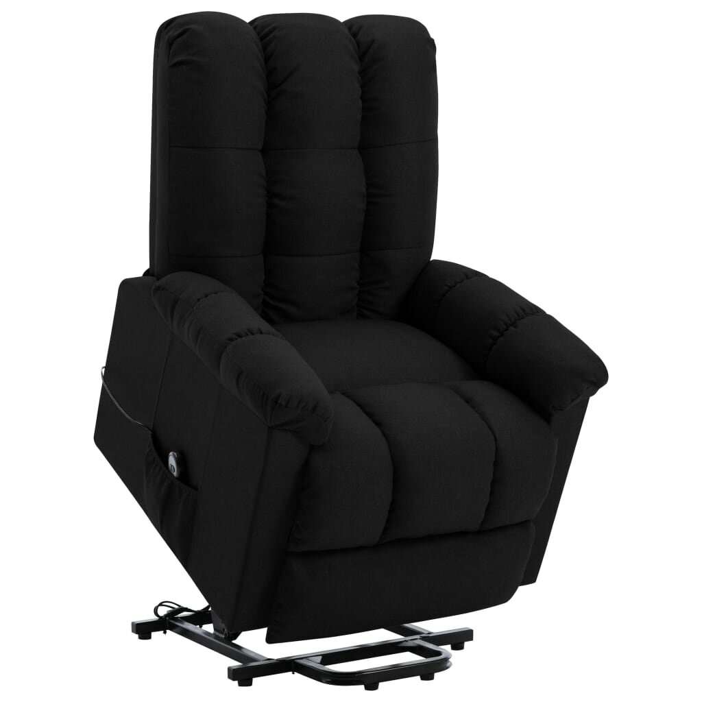 Image of Stand-up Recliner Black Fabric