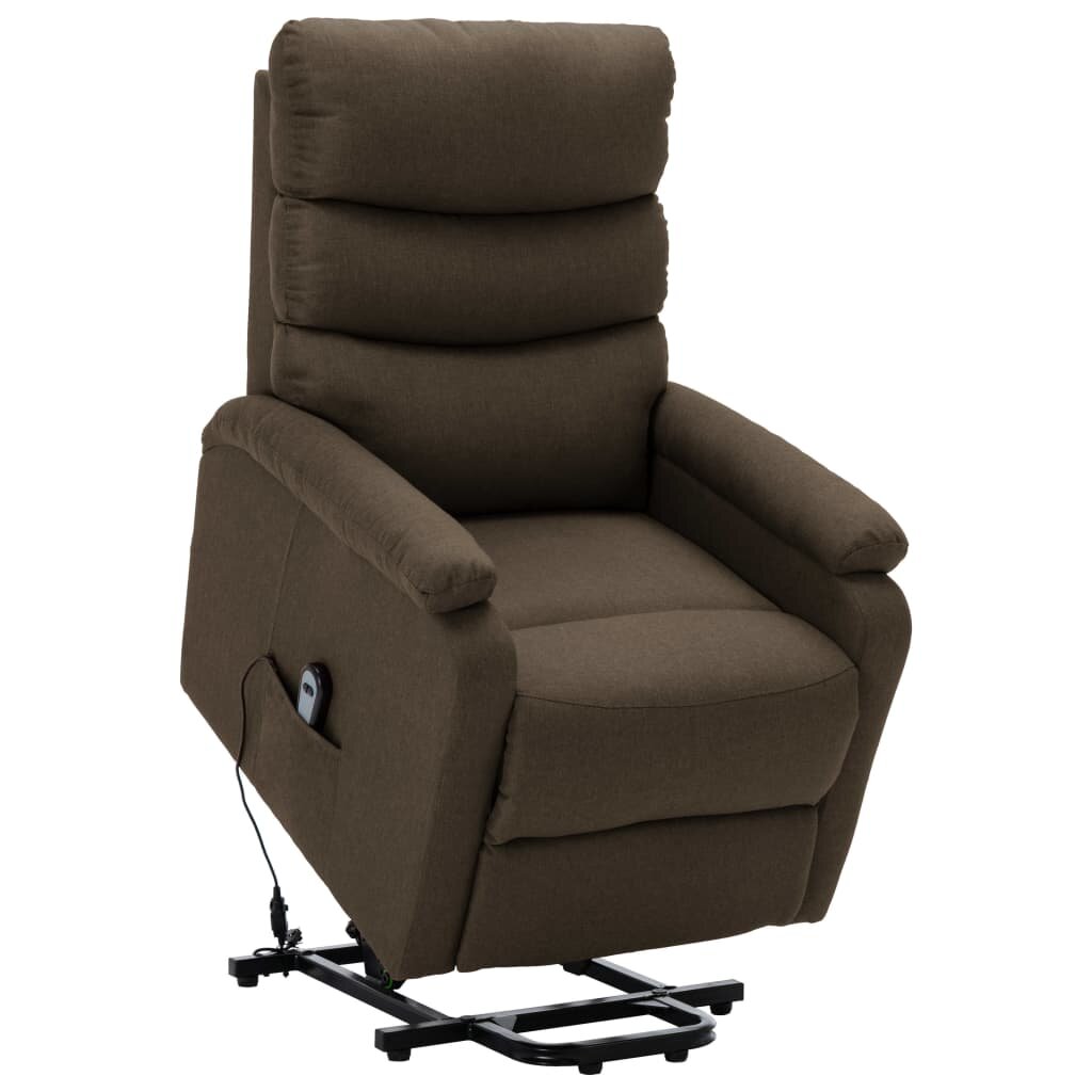 Image of Stand-up Recliner Brown Fabric