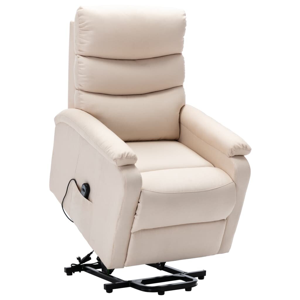 Image of Stand-up Recliner Cream Fabric