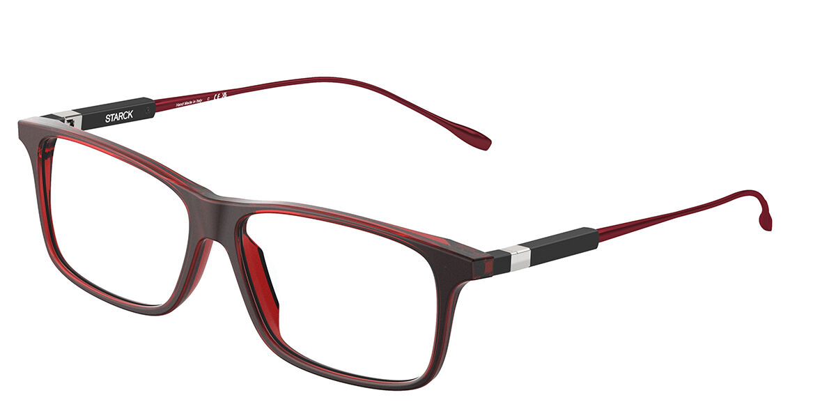 Image of Starck SH3093 0001 Óculos de Grau Vermelhos Masculino BRLPT