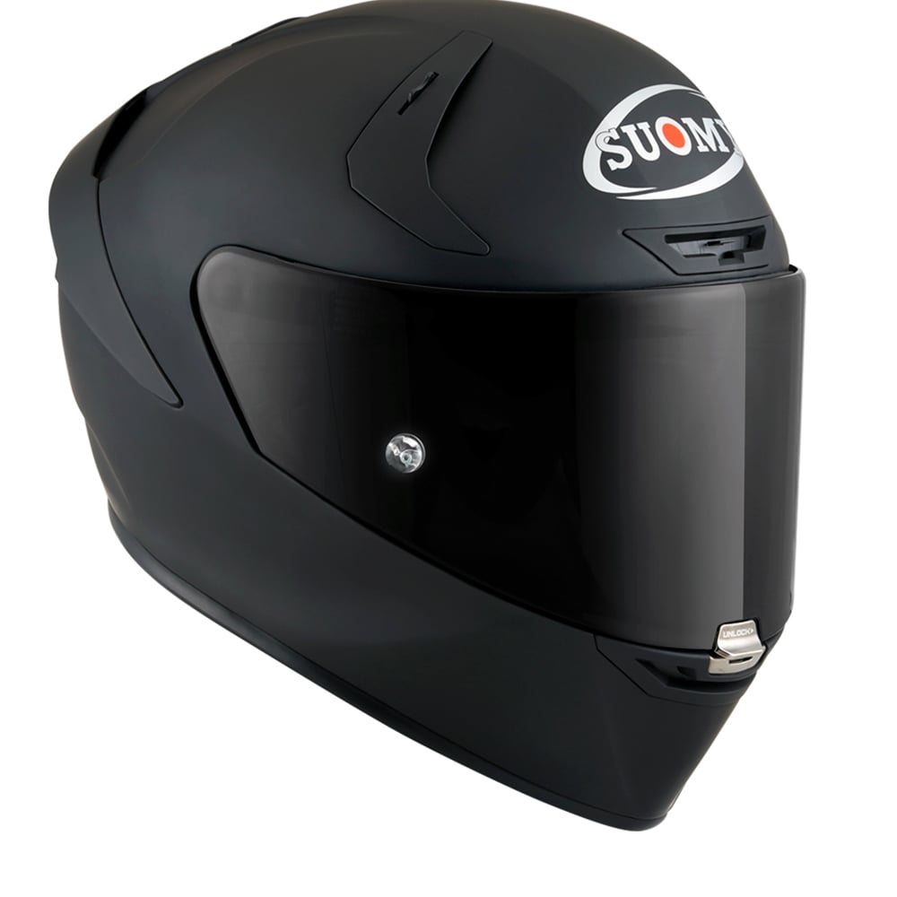 Image of Suomy SR-GP Carbon ECE 2206 Flat Black Full Face Helmet Talla L