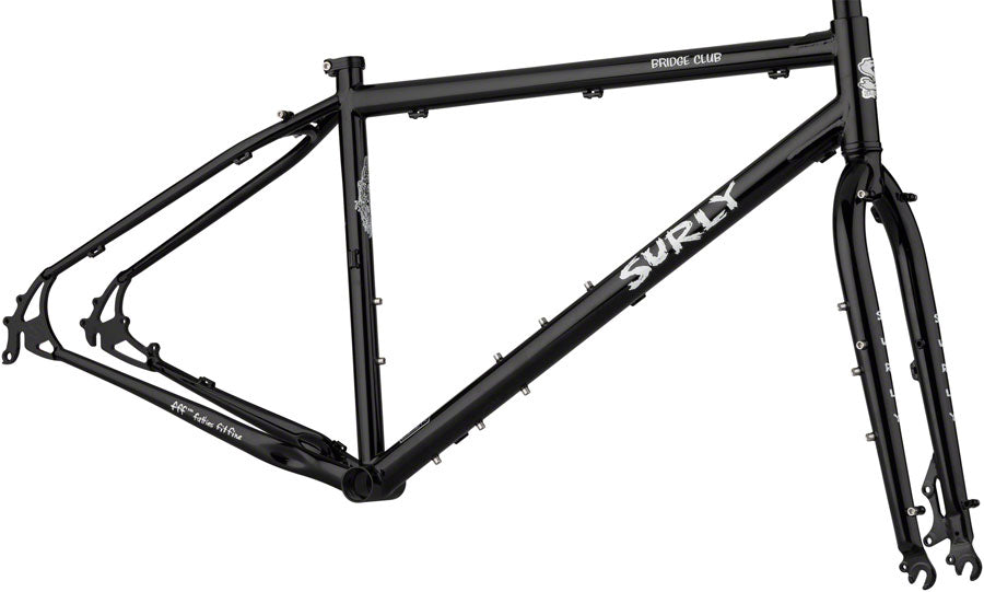 Image of Surly Bridge Club Frameset - 275"/700c Steel Black