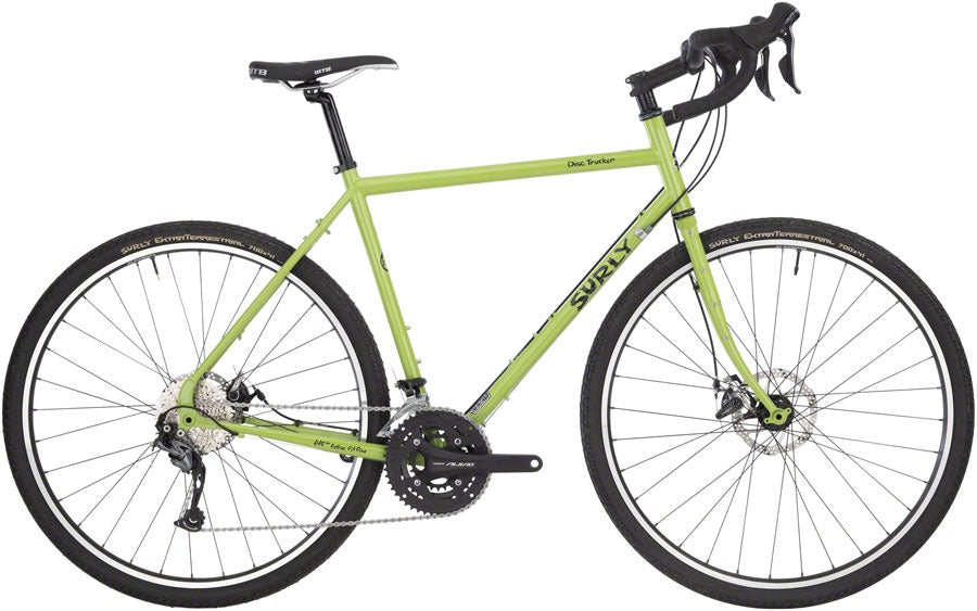 Image of Surly Disc Trucker Bike - 700c Steel Pea Lime Soup