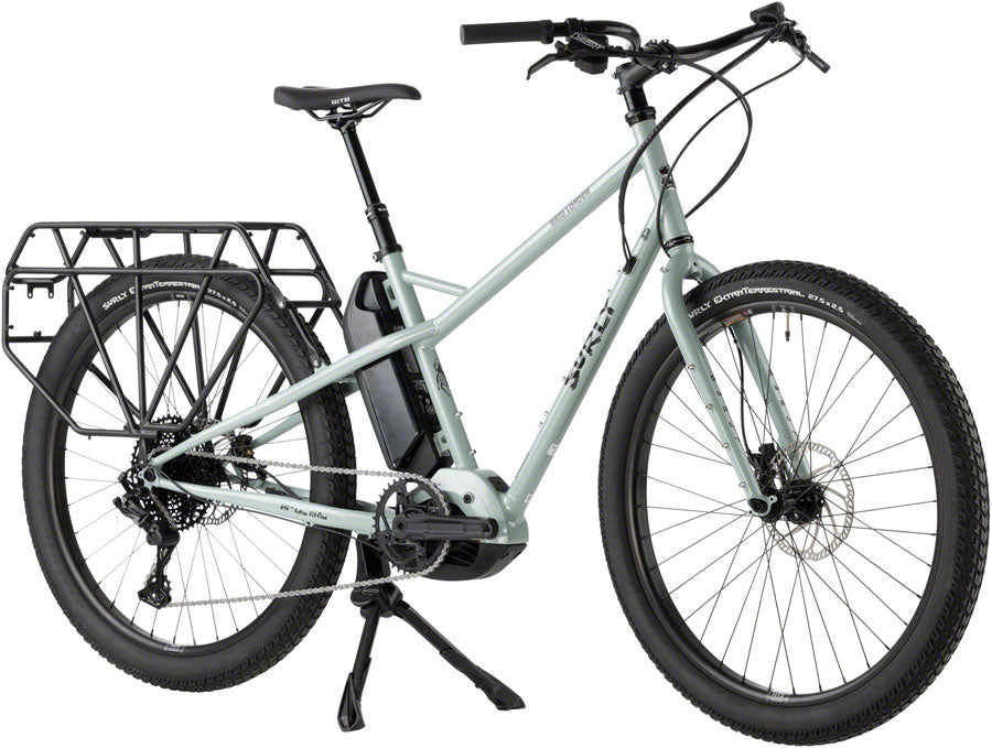 Image of Surly Skid Loader Cargo Ebike - 275" Steel Bathwater Gray Medium