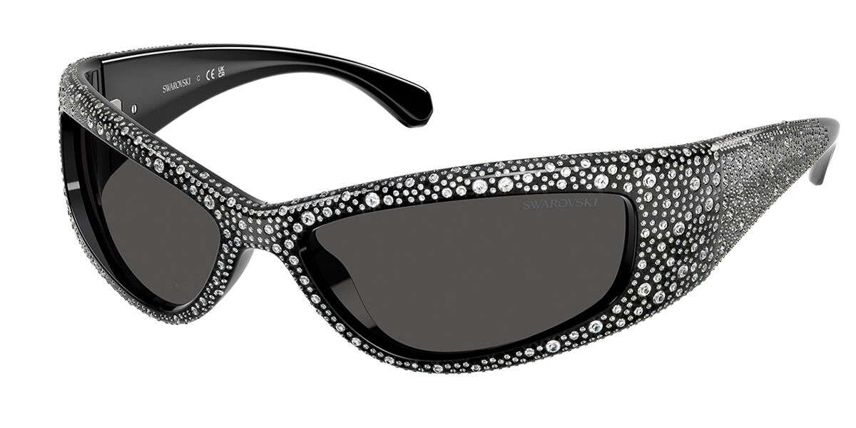 Image of Swarovski SK6027 100187 60 Lunettes De Soleil Femme Noires FR