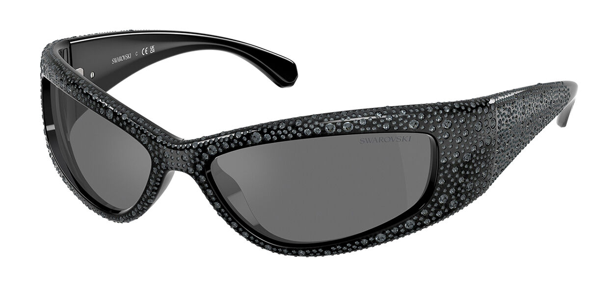 Image of Swarovski SK6027 10326G 60 Lunettes De Soleil Femme Noires FR