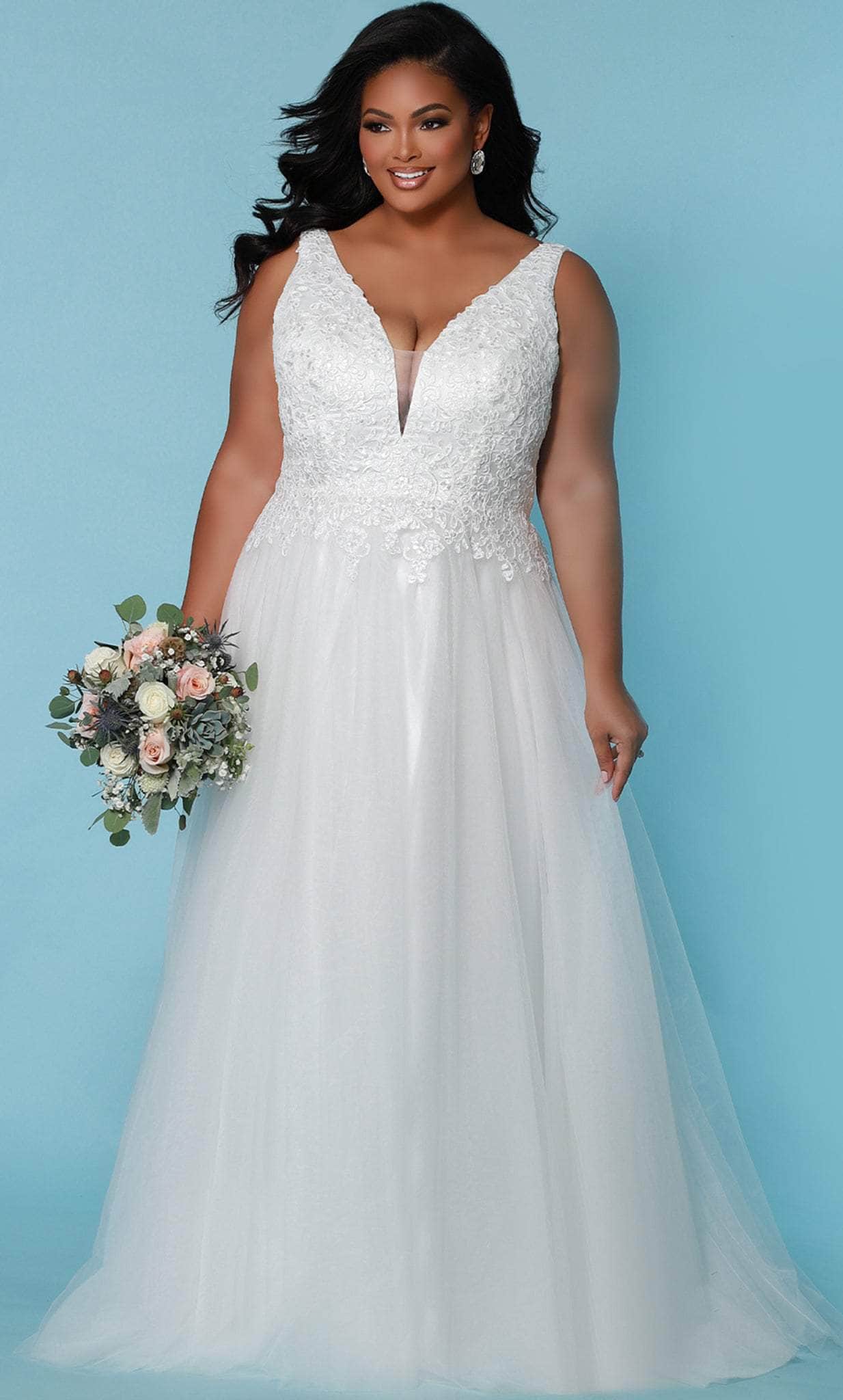 Image of Sydney's Closet Bridal SC5270 - A-line Sleeveless Wedding Dress