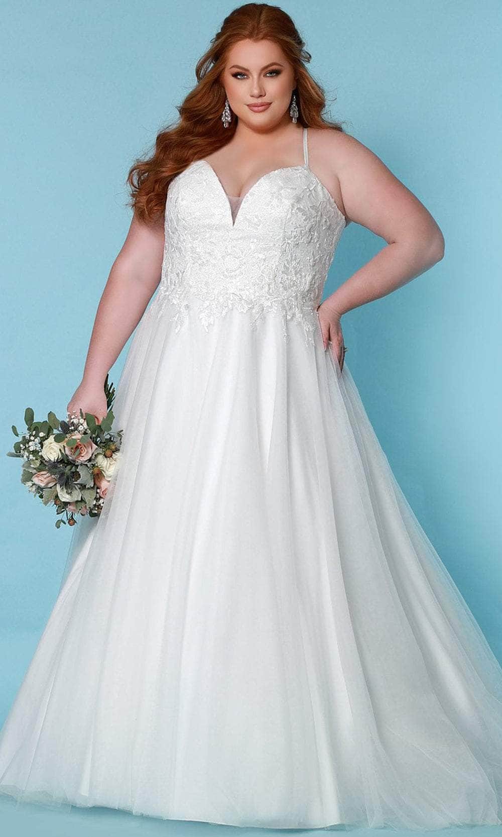 Image of Sydney's Closet Bridal - SC5277 Sweetheart Embroidered Bridal Gown