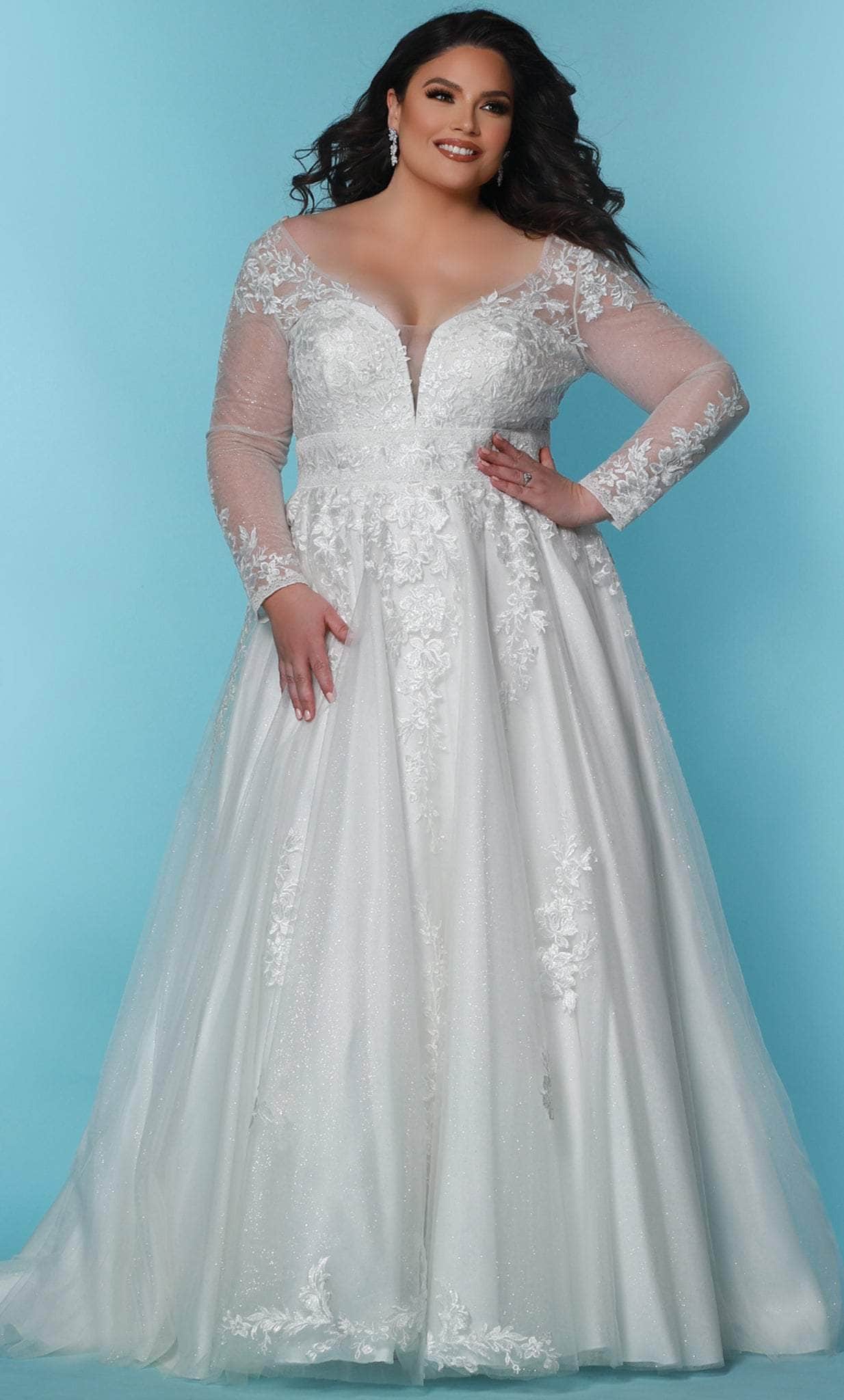 Image of Sydney's Closet Bridal SC5282 - Glittered A-line Bridal Gown