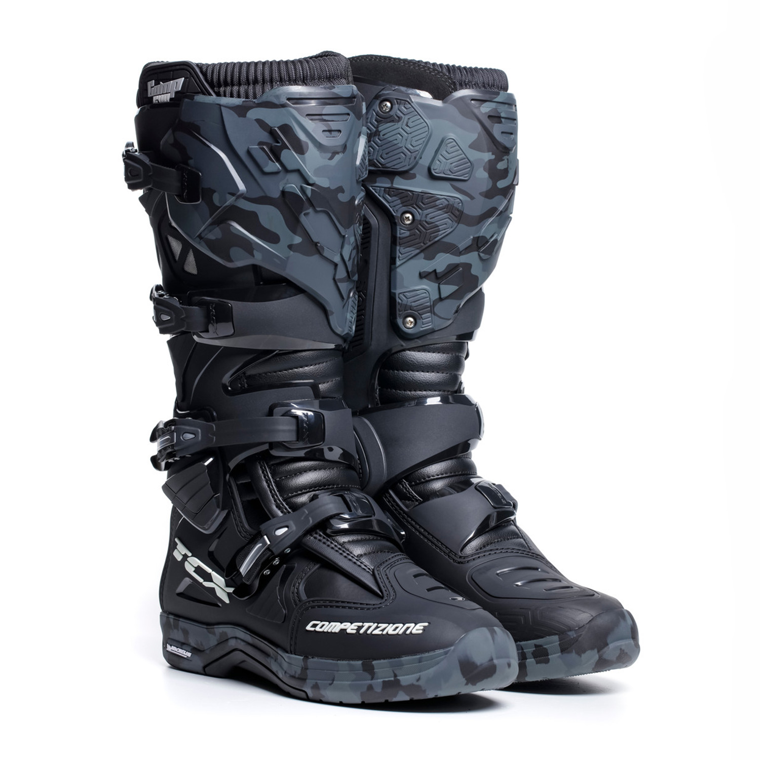 Image of TCX Comp Evo 2 Michelin Schwarz Camo Stiefel Größe 42