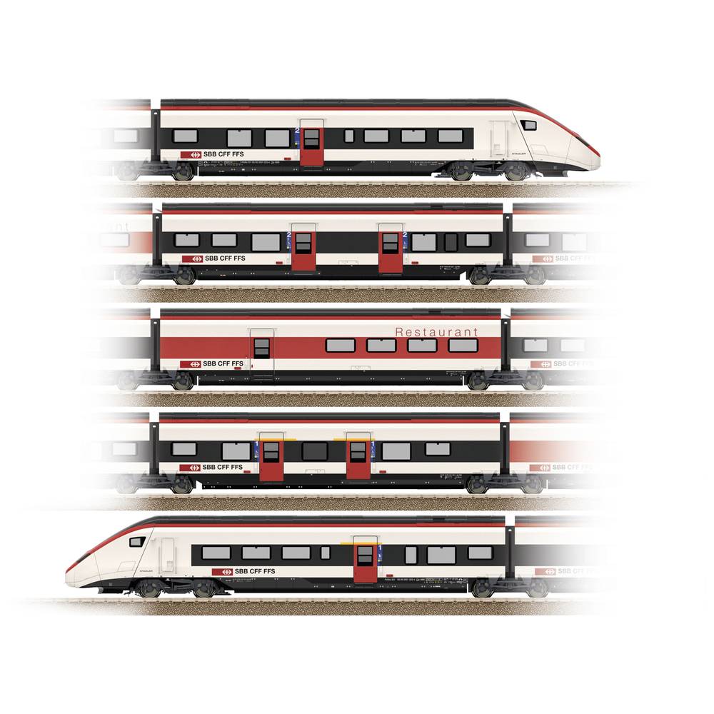 Image of TRIX H0 25810 H0 high-speed train set Rabe 501 Giruno of SBB
