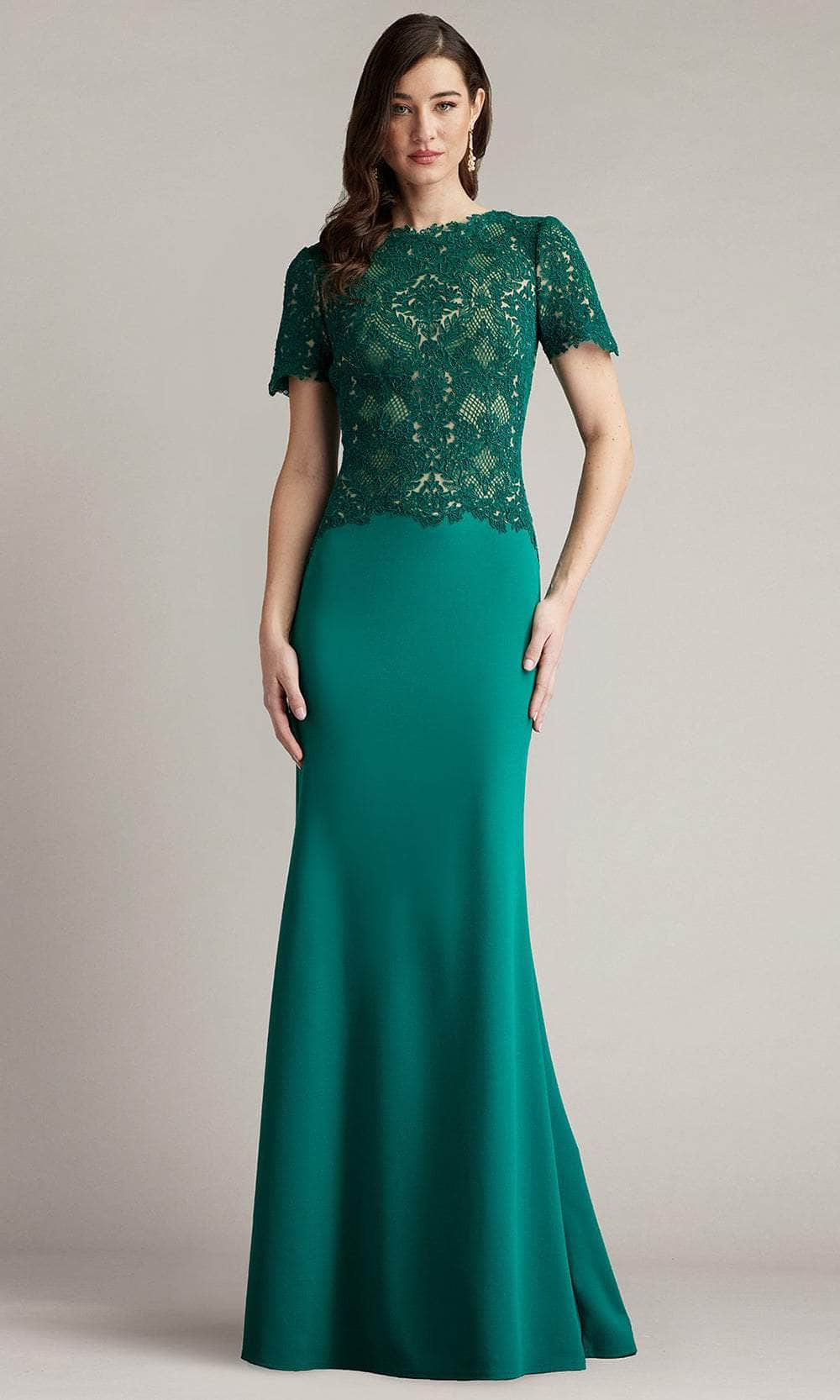 Image of Tadashi Shoji CGC24685L - Short Sleeve Evening Gown