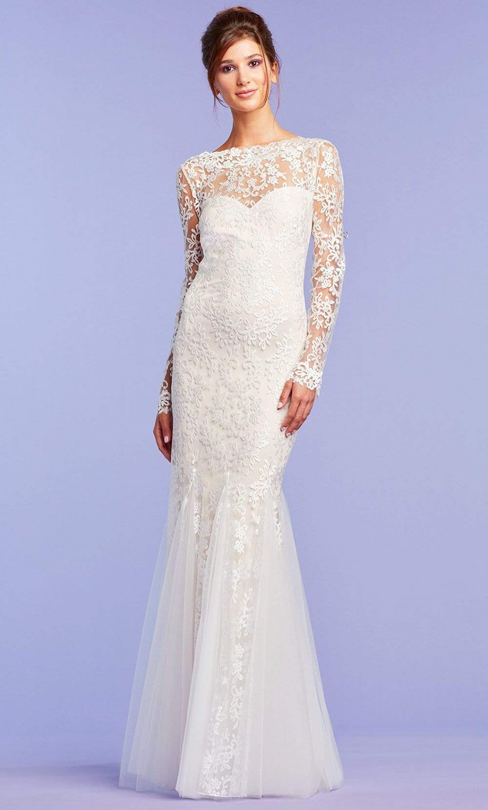 Image of Tadashi Shoji - Cabot Embroidered Tulle Gown