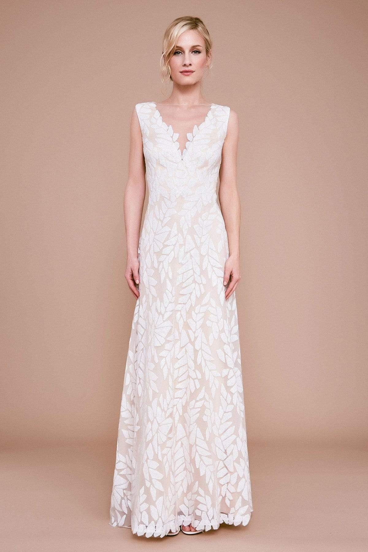 Image of Tadashi Shoji - Frances Sequin Embroidered Tulle Gown