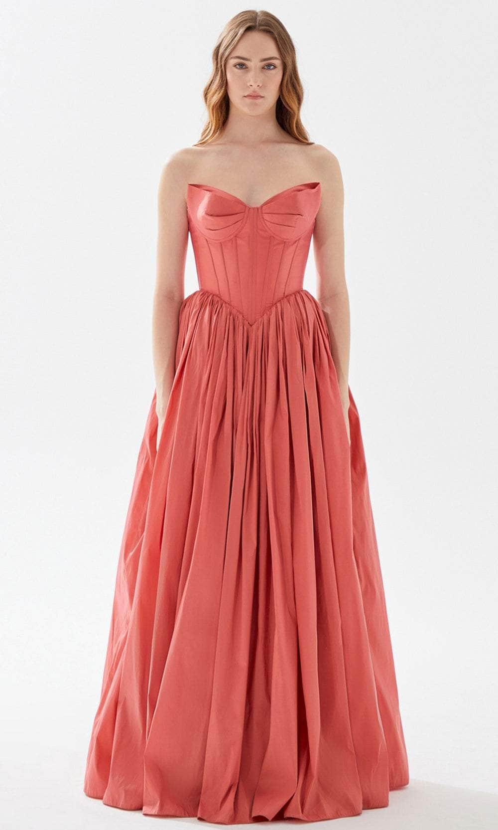Image of Tarik Ediz 52069 - Bustier A-Line Prom Dress