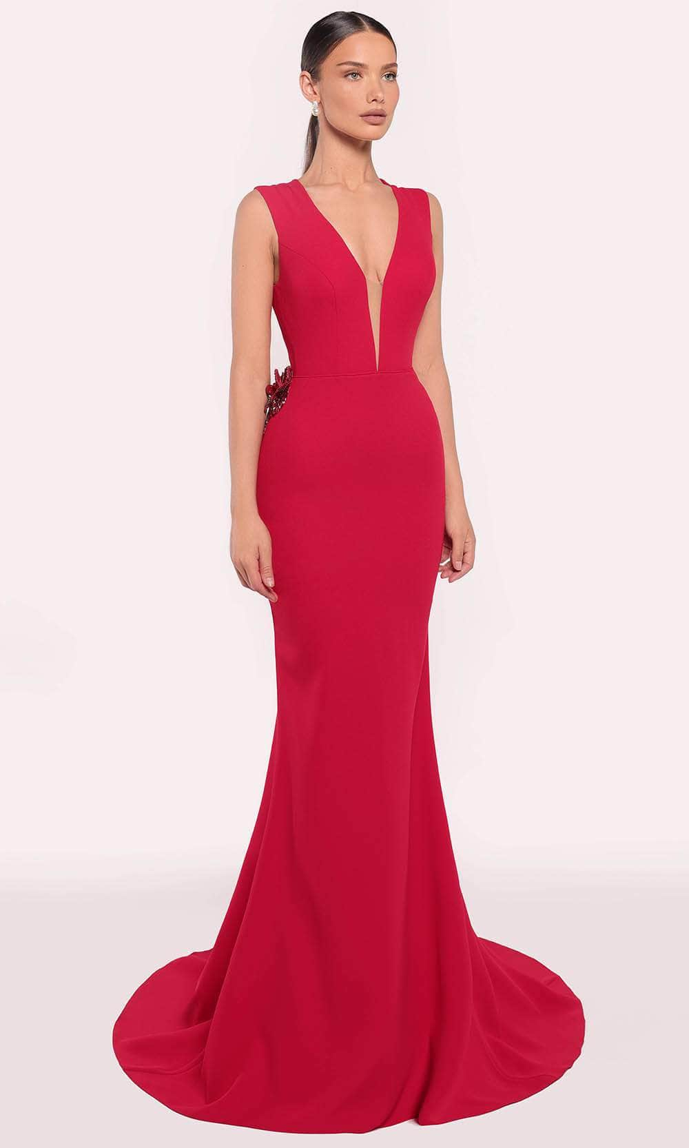 Image of Tarik Ediz 98877 - Cutout Back Evening Gown