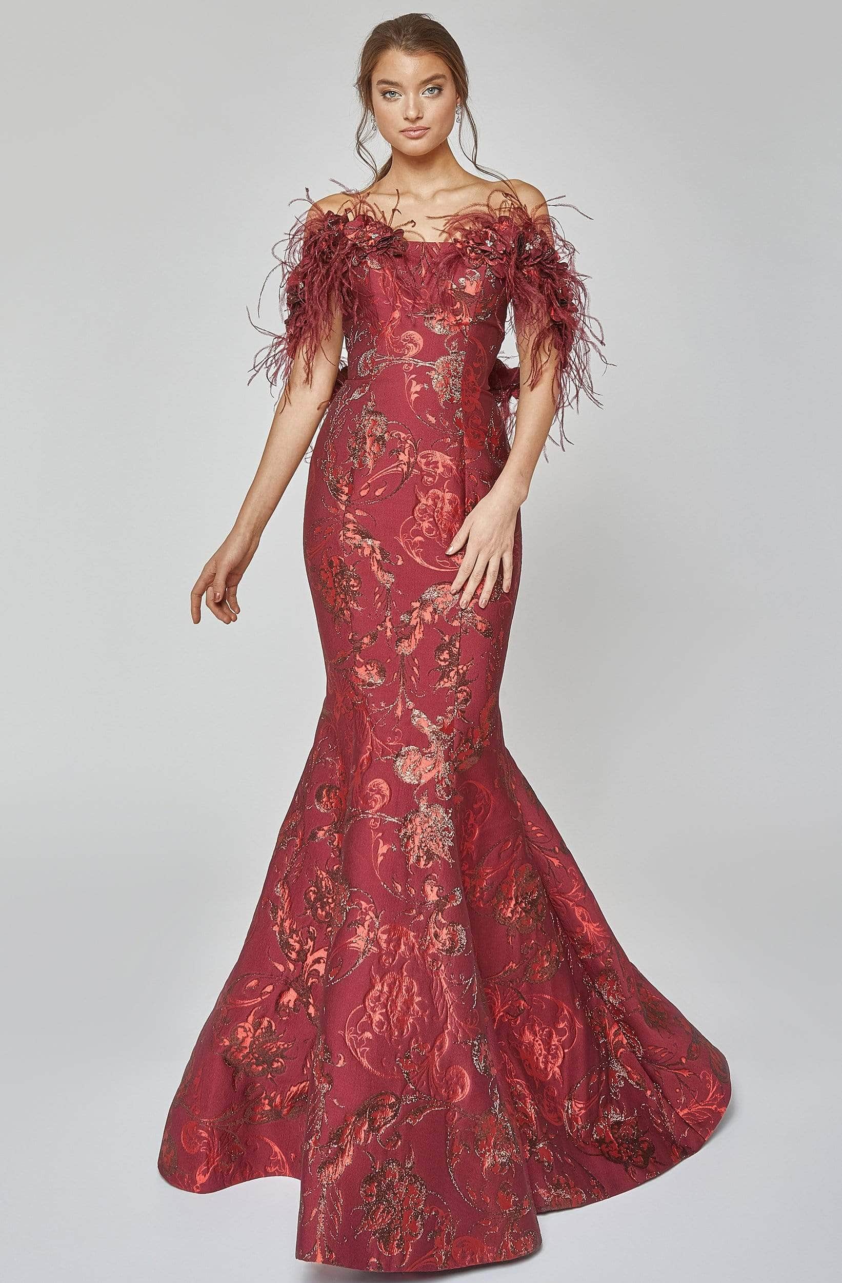 Image of Terani Couture - 1921E0136 Off Shoulder Mermaid Gown
