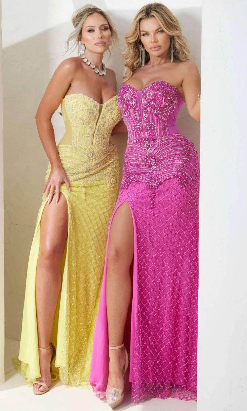 Image of Terani Couture 241P2208 - Strapless Bodycon Long Prom Dress