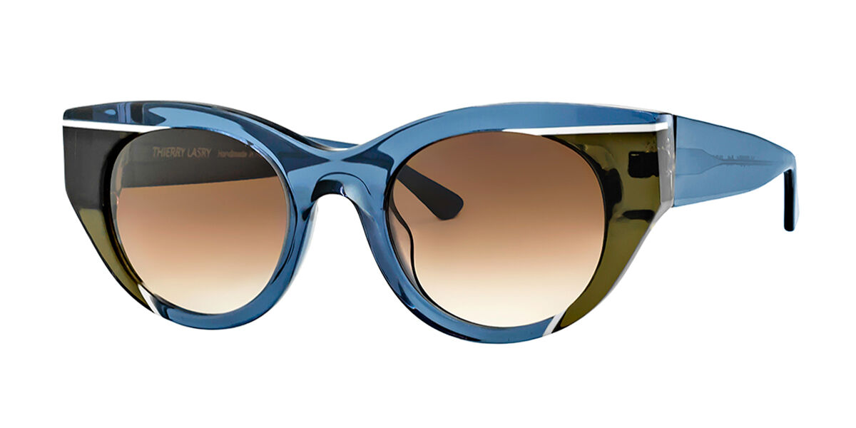 Image of Thierry Lasry Murdery 546 Óculos de Sol Masculino Azuis BRLPT