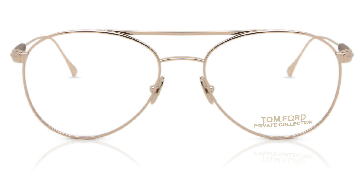 Image of Tom Ford FT5716-P 028 Óculos de Grau Dourados Masculino BRLPT